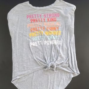 Gray Inspirational Shirt (Size 10-12 in kids)